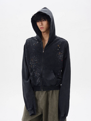 Sequin Print Hoodie