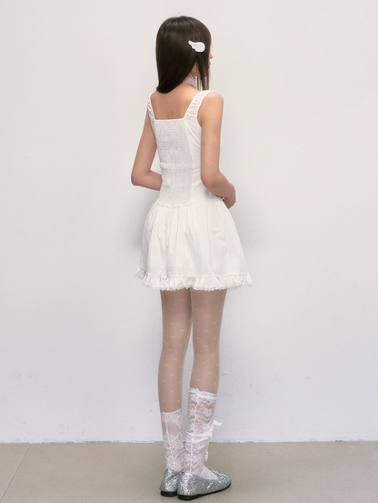 White Chiffon Dress