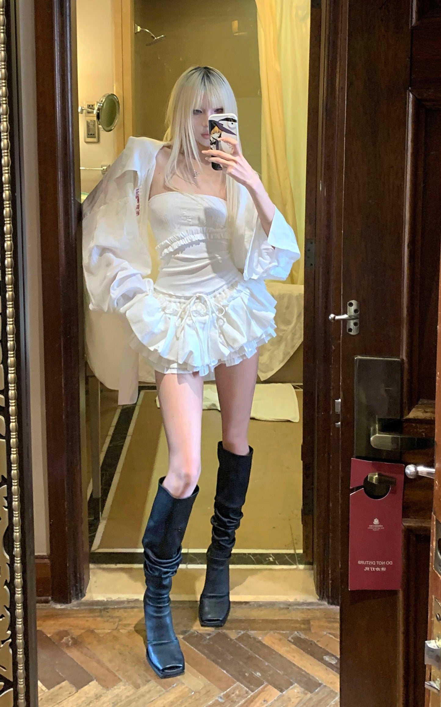Layered Ruffle Mini Skirt