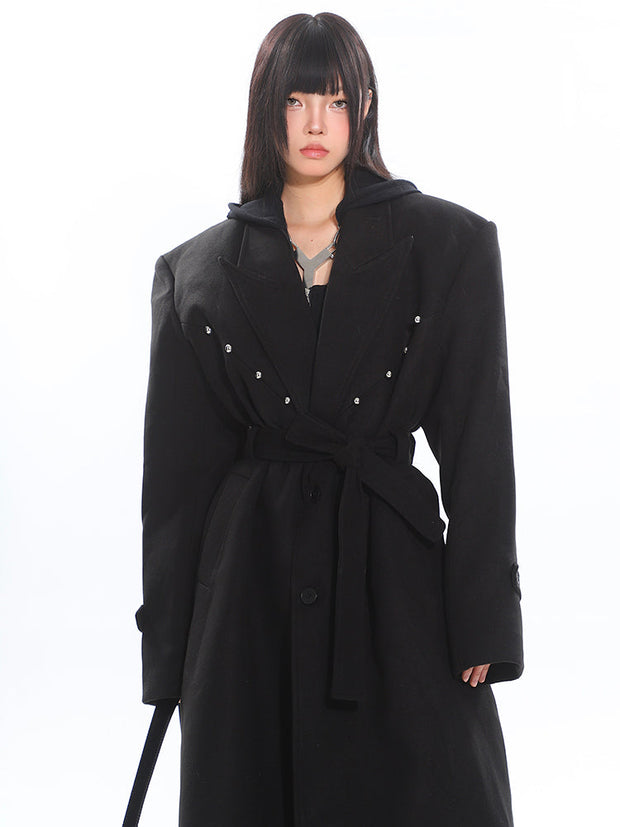 Rivet Suit Wool Coat