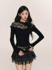 Lace Knit Sweater - My Store