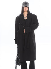 Rivet Suit Wool Coat