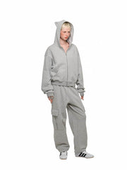 Cat Paw Cargo Long Sweatpants - My Store