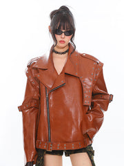 Deconstructed Leather Jacket