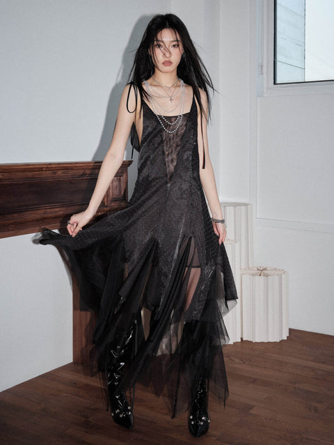 Sheer Long Dress - My Store