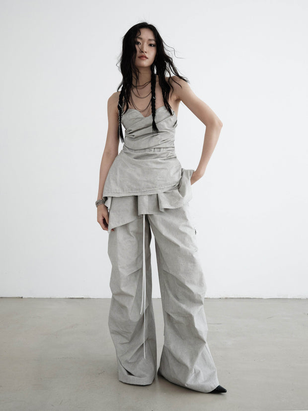 Oversized Pants With Detachable Skirt - My Store