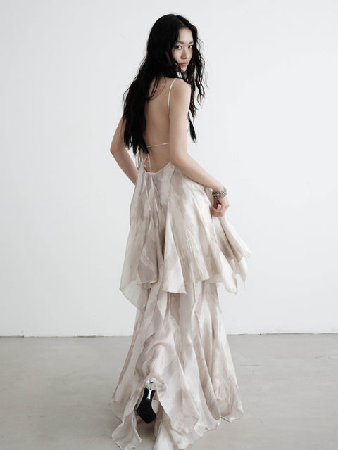 Asymmetrical Floor-Length Voluminous Skirt - My Store