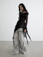 Oversized Pants With Detachable Skirt - My Store