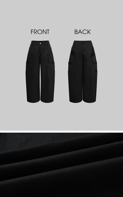 Minimalist Structured Wide-leg Trousers