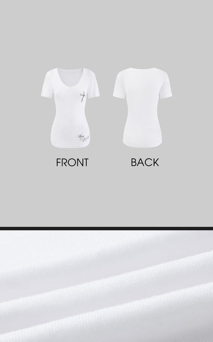 V-Neck Printed T-Shirt