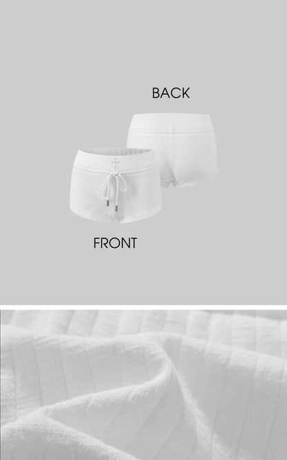 Quilted Texture Stretch Shorts