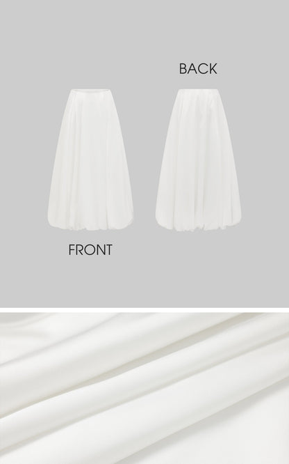Draped Long-Sleeve Fitted T-Shirt
