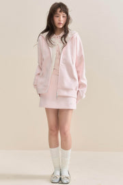 Pink Hooded Ears Cherub Sweatshirt - My Store