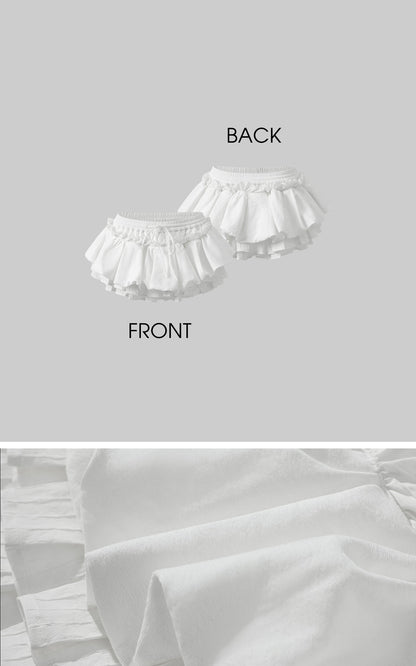 Layered Ruffle Mini Skirt