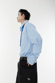 Shoulder Pads Tie Shirt - My Store