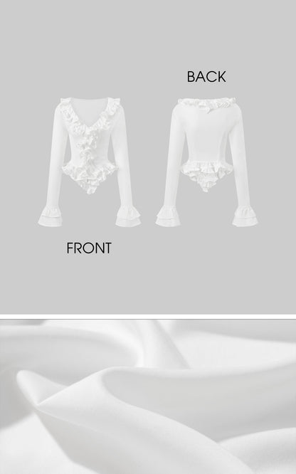 Ruffled Sculptural Shirt