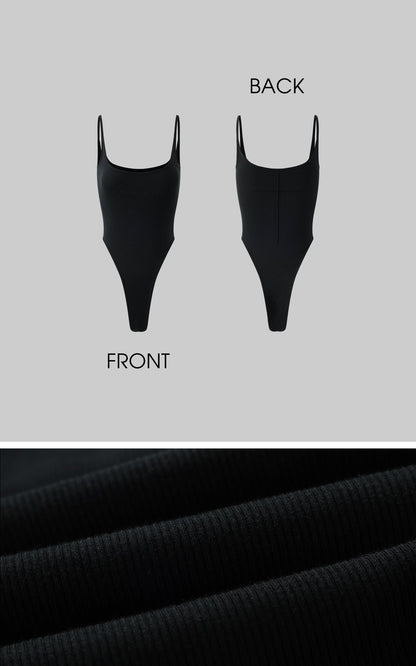 Ribbed Stretch Bodysuit