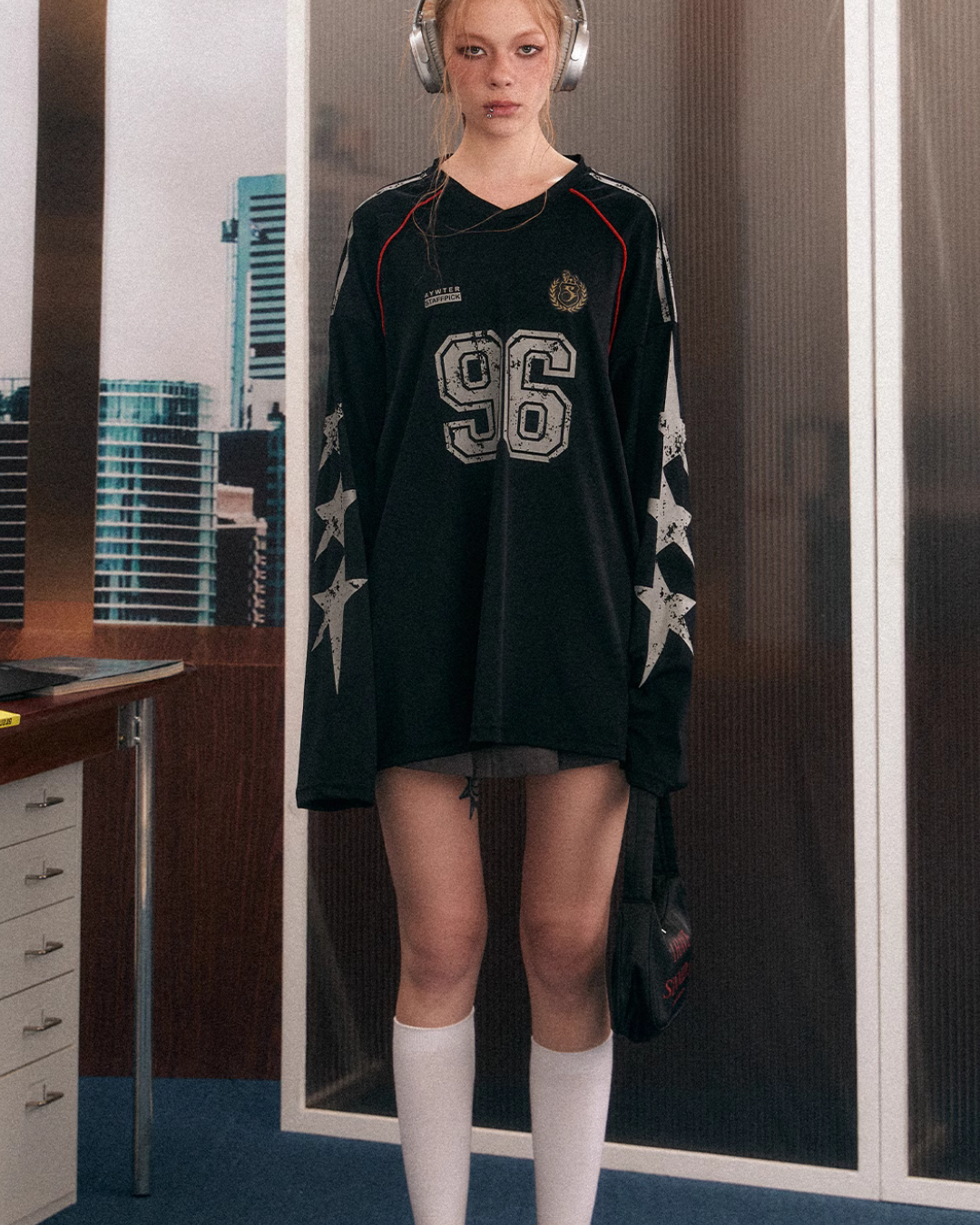 長袖サッカーTシャツ