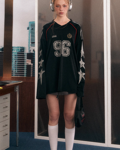 長袖サッカーTシャツ