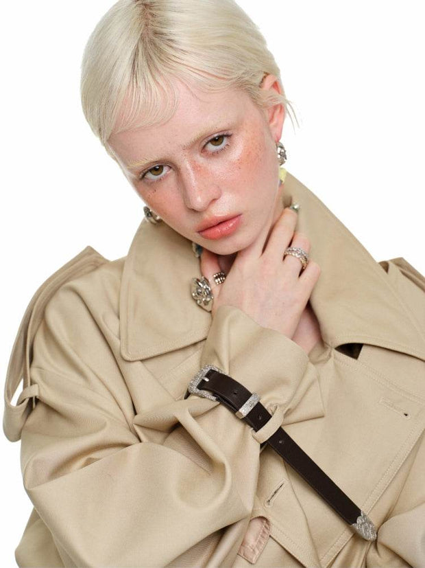 Mid Length Trench Coat - My Store