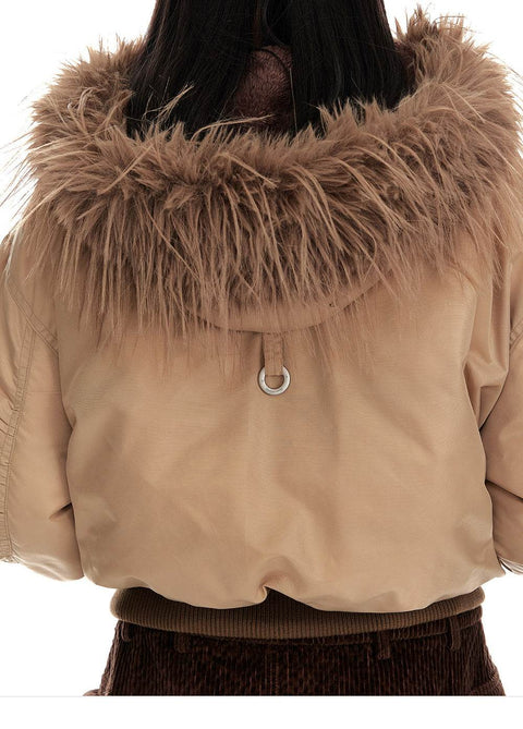 Aviator Fur Collar Jacket - My Store