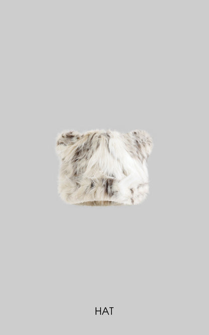 Off-Shoulder Faux Fur Top