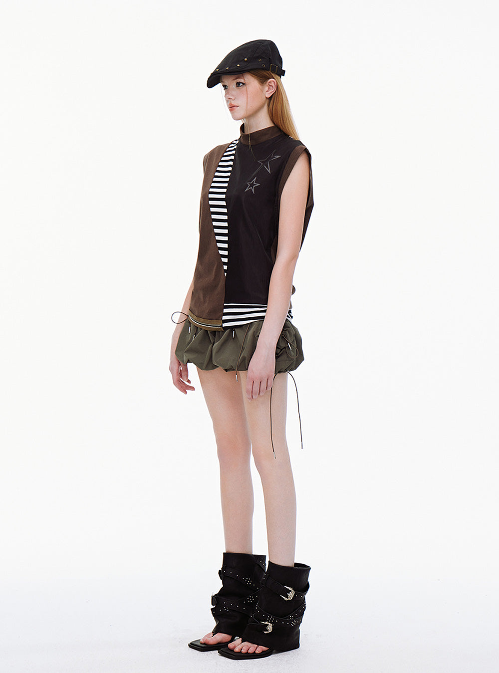 High Waist Pocket String Shorts