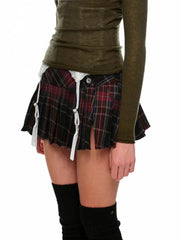 Plaid Pleated Mini Skirt - My Store