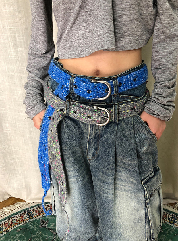 Patterned Knit Belt (3color)