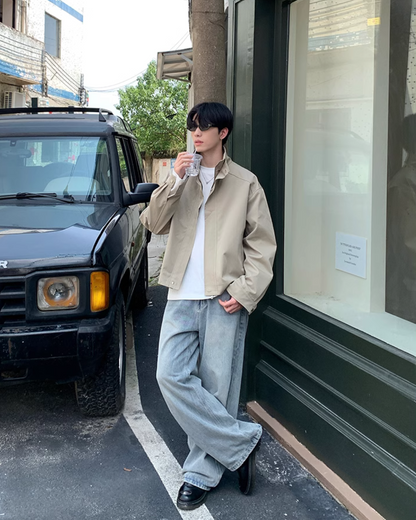 Basic Zip Up Blouson