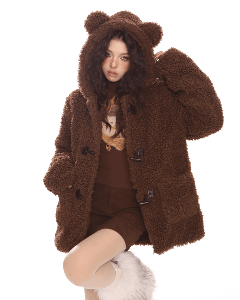 Bear Hooded Ears Jacket - My Store