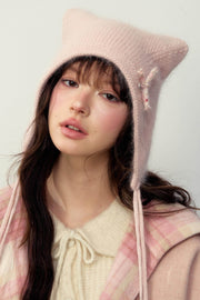 Soft Rabbit Fur Kitten Hat - My Store