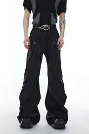 Pleated Flared Trousers - My Store