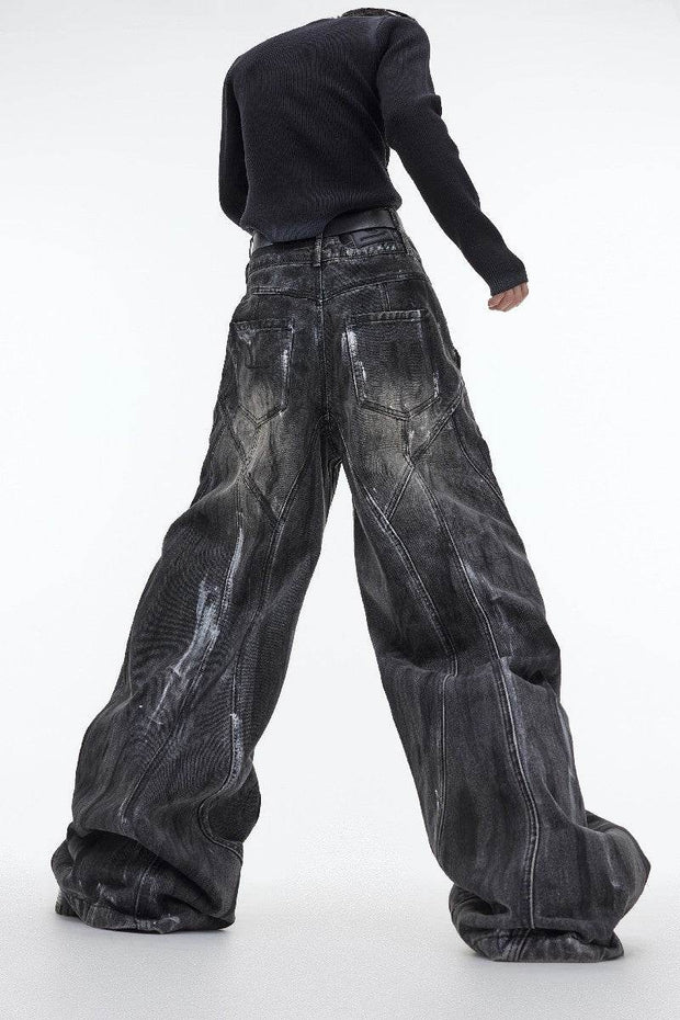 Flared Distressed Denim - My Store