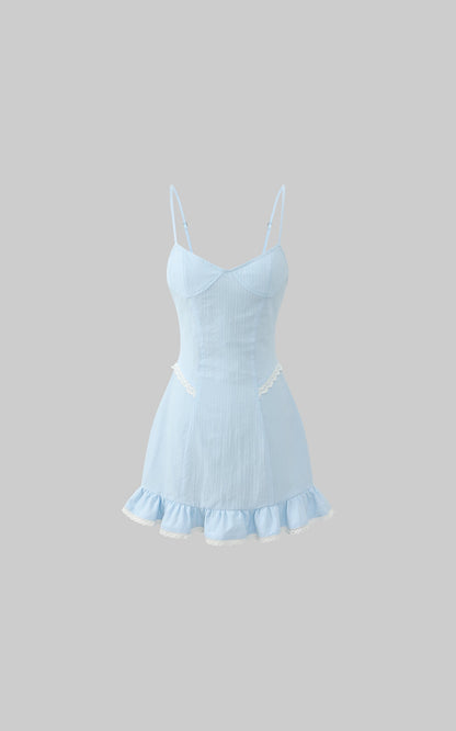 Light Slumber Lace-Trimmed Camisole Dress Set