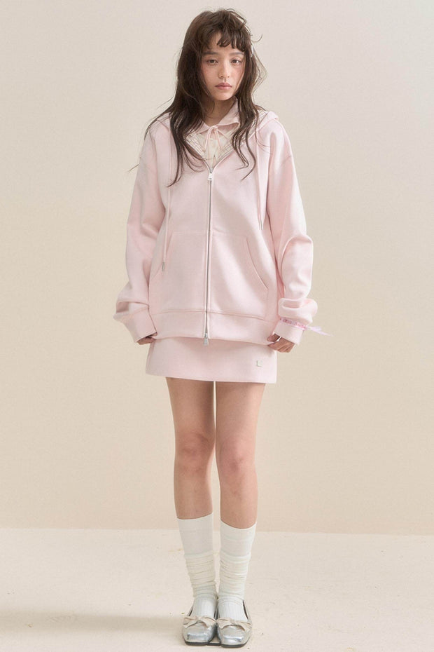 Pink Hooded Ears Cherub Sweatshirt - My Store