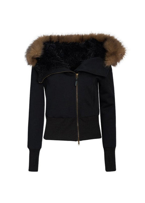 Fur Cotton Hood Jacket