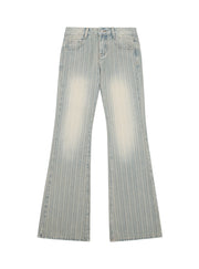 Lovelock Vertically Striped Jeans