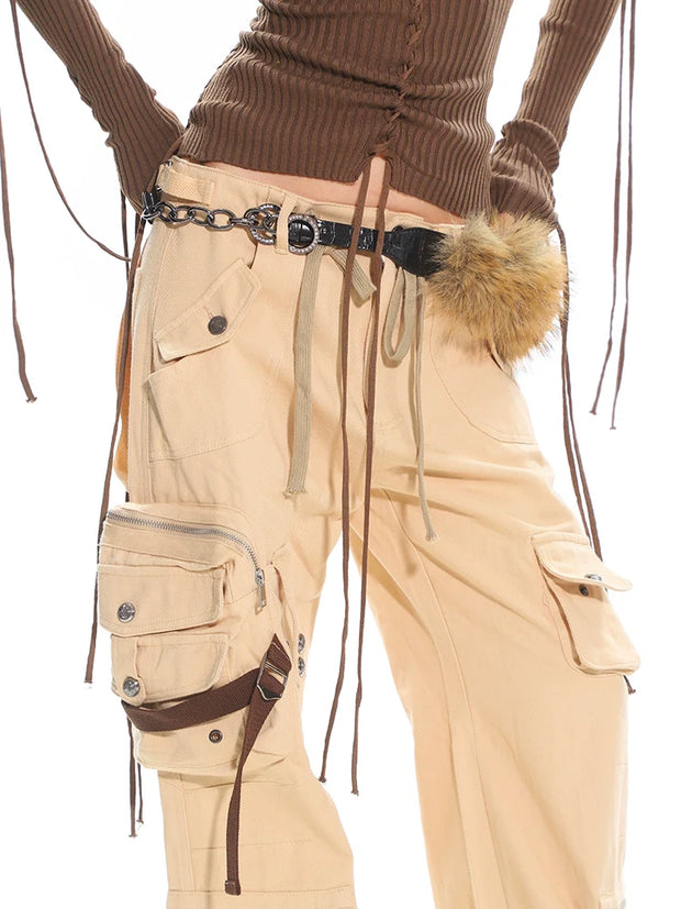 Cargo Pants with Multi-Pocket Detail