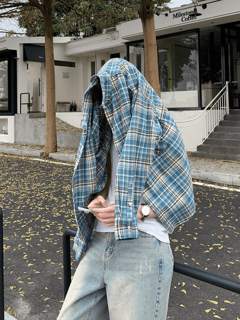 Oversized Blue Shirt