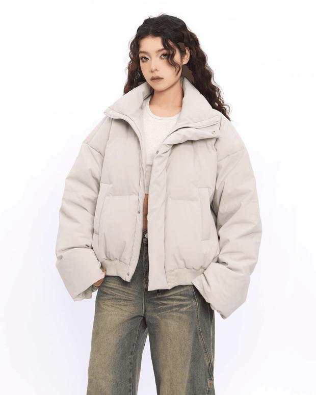 Stand Collar Down Jacket - My Store