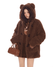 Bear Hooded Ears Jacket - My Store