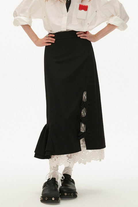 Premium Bow Lace Skirt - My Store