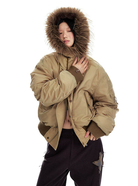 Aviator Fur Collar Jacket - My Store