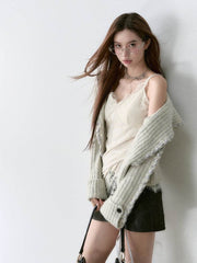 Via Pitti Alpaca Blend Knit Cardigan - My Store