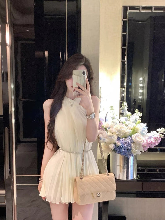 Elegant Cross-Front Dress