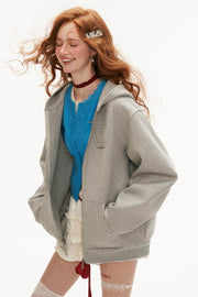 Slouchy Sparkling Hooded Cardigan - My Store