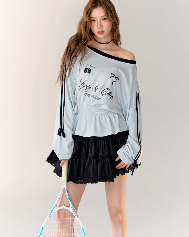 Jersey Element Top / Frill Skirt