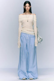 Loose Striped Wide Leg Pants - My Store