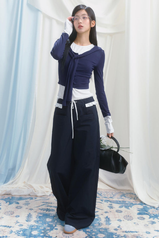 Navy Blue Trouser Pants